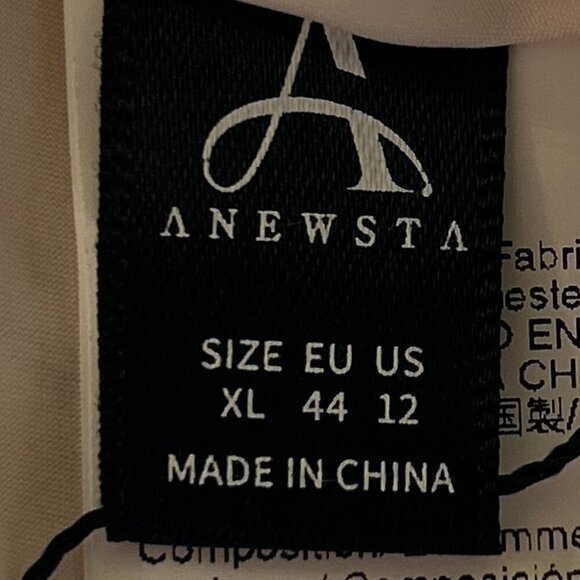 Anewsta NWT SZ 12 Floral print midi dress Feminine Dressy Coquette Romantic Chic - Picture 12 of 13